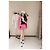 Shorts Chanel de Tweed Rosa Multicolor - vista 5