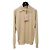 Polo de malha de cashmere Miu Miu Camel Multicor