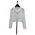 Chanel White Tweed Jacket with Sequined Camellia Logo Multiple colors