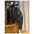 Casaco de Penas Moncler Preto Acolchoado Mulher Multicor - vista 6