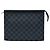 Borsa a pochette Louis Vuitton Damier Graphite Pochette Voyage MM nera Nero