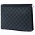 Borsa a pochette Louis Vuitton Damier Graphite Pochette Voyage MM nera Nero - vista 2