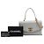 Borsa Chanel Medium Lambskin Trendy Spirit Top Handle Bag Satchel Grigia Grigio - vista 7