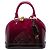 Borsa Satchel Alma BB Louis Vuitton Monogram Vernis Ombre Rossa Rosso