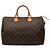 Louis Vuitton Monogram Speedy 35 Boston Tasche Braun