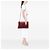 Borsa a tracolla Gucci Miss Bamboo Medium in pelle di vitello rossa Rosso - vista 7