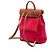 Zaino Hermès Toile Herbag A Dos Zip Retourne Rosso - vista 2
