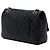 Borsa a tracolla Chanel Medium Classic Single Flap in pelle di agnello nera con ciondoli a cuore Valentines Nero - vista 2