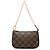 Borsa a mano Louis Vuitton Damier Ebene Mini Pochette Accessoires Marrone