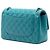 Borsa a tracolla Chanel Jumbo Classic Double Flap in pelle di agnello blu - vista 2