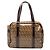 Fendi Zucchino Crystal Handtasche braun