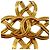 Spilla Infinito Chanel CC placcata oro D'oro - vista 5