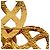 Spilla Infinito Chanel CC placcata oro D'oro - vista 8