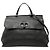 Bamboo Borsa Satchel Daily Gucci Large in pelle nera con bambù Nero