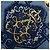 Foulard di seta Hermès Lvdovicvs Magnvs blu 90 Scarves - vista 3