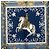 Foulard di seta Hermès Lvdovicvs Magnvs blu 90 Scarves - vista 7