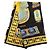 Foulard di seta Hermès Tutankhamun Nero 90 Scarves