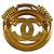 Goldene Chanel Gold Plated CC Spring runde Brosche - Ansicht 3