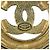 Goldene Chanel Gold Plated CC Spring runde Brosche - Ansicht 4
