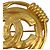 Goldene Chanel Gold Plated CC Spring runde Brosche - Ansicht 5