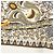 Pañuelo de seda Hermès Axis Mundi blanco 90 Scarves - vista 6