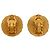 Orecchini a clip rotondi Sunburst Chanel CC placcati in oro D'oro - vista 2