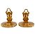 Orecchini a clip rotondi Sunburst Chanel CC placcati in oro D'oro - vista 4