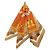 Pañuelo de seda Hermès Brins D Or Naranja 45 Scarves