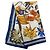 Hermès Fleurs D Hellade Seidentuch Weiß 90 Scarves