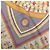 Foulard di seta Hermès Donner La Main Blu 90 Scarves - vista 5