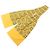 Pañuelo de seda Ascot estampado de cuerda amarillo Hermès - vista 2