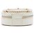 Borsa Satchel Rotonda En Vogue Chanel in Vitello Strozzato Bianca Bianco - vista 3