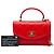 Borsa Chanel Small Quilted Lambskin Trendy Spirit Top Handle Bag Satchel Rossa Rosso - vista 6