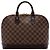 Borsa a mano Louis Vuitton Damier Ebene Alma PM Marrone
