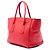 Double Borsa Satchel Prada in vitello Glace rossa con doppio manico e doppia tasca Rosso - vista 2