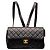 Black Chanel Medium Quilted Lambskin Flap Backpack