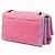 Borsa a tracolla Chanel CC in tweed trapuntato rosa con patta a fisarmonica - vista 2