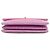 Borsa a tracolla Chanel CC in tweed trapuntato rosa con patta a fisarmonica - vista 3