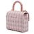 Bolsa Satchel com aba e alça de mão Chanel Crush em tweed acolchoado rosa - vista 2