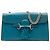 Borsa a tracolla Gucci Emily Medium Microguccissima Blu
