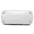 Borsa Galleria Double Zip Small in tela e pelle City Calf bianca Prada Bianco - vista 3