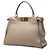 Borsa Satchel Peekaboo Iconic Medium in pelle marrone Fendi - vista 2