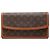 Bolso de mano Louis Vuitton Monogram Pochette Dame GM marrón Castaño