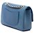 Borsa a tracolla Chanel Medium Classic Caviar Pure Double Flap Blu - vista 2