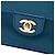 Borsa a tracolla Chanel Medium Classic Caviar Pure Double Flap Blu - vista 5