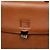 Borsa Satchel Burberry in pelle di vitello marrone - vista 5