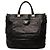 Borsa tote convertibile aperta Prada Glace Calf nera Nero