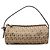 Borsa Pochette Barrel Fendi Zucchino Canvas Beige