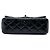 Bolsa Tiracolo Chanel Mini Rectangular Classic Single Flap em verniz preto - vista 3