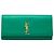 Autre Marque Clutch Cassandre Saint Laurent in pelle liscia verde